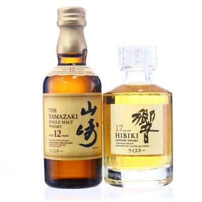 Hibiki 17 Year Old & Yamazaki 12 Year Old Miniature 2 x 5cl