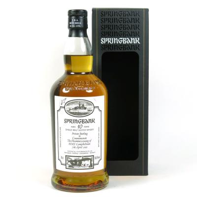 Springbank 10 Year Old Decommissioning HMS Campbeltown (Signed)