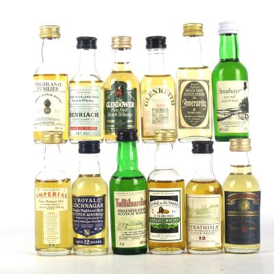 Miscellaneous Malt Whisky Miniatures 12 x 5cl