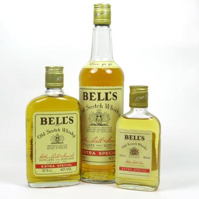 Bell's Extra Special 1980s Including A Half Bottle and Quarter Bottle Bell's Extra Special 1980s Including A Half Bottle and Quarter Bottle