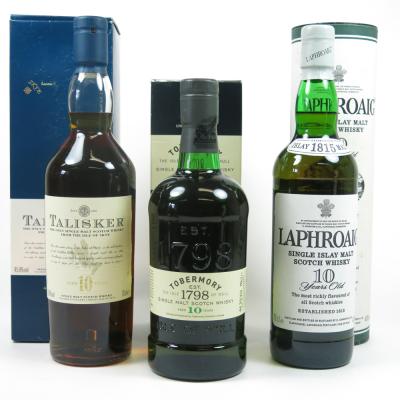 Miscellaneous Island Single Malt Selection 3x 70cl