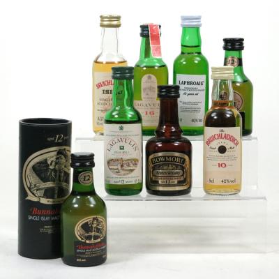 Islay Miniature Selection Including Lagavulin 1980s 8 x 5cl Islay Miniature Selection Including Lagavulin 1980s 8 x 5cl