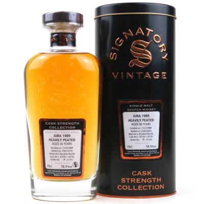 Jura 1989 Signatory Vintage 26 Year Old / Heavily Peated