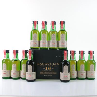 Lagavulin 16 Year Old White Horse Distillers Miniature Case 12 x 5cl