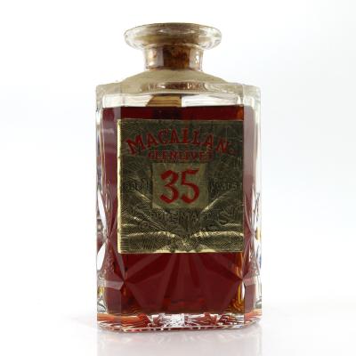 Macallan 35 Year Old Gordon and MacPhail Decanter 1970s / Co. Pinerolo Import