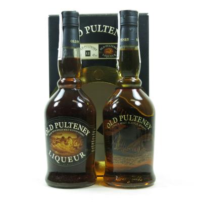 Old Pulteney 12 Year Old and Liqueur Gift Pack 2 x 50cl