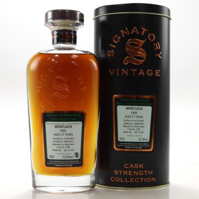 Mortlach 1991 Signatory Vintage 21 Year Old Cask Strength