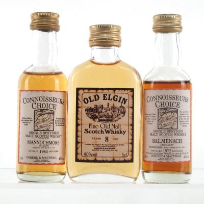 Speyside Gordon and MacPhail Miniatures 3 x 5cl