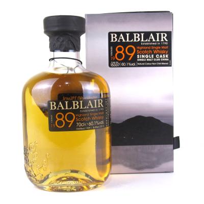 Balblair 1989 Single Cask #15337 / Single Malt Club China