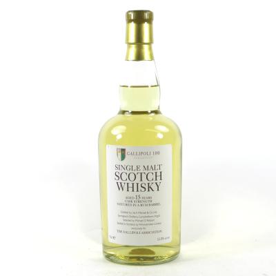 Springbank 15 Year Old Rum Cask Whisky Broker / Gallipoli Association
