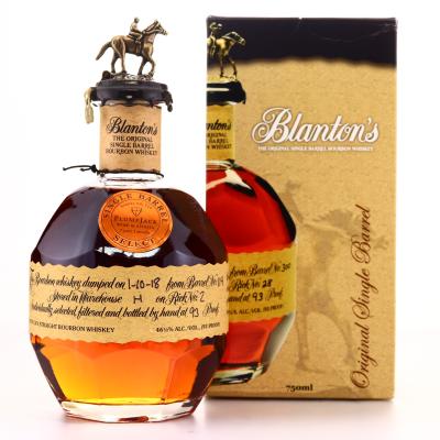 Blanton's Single Barrel Dumped 2018 / PlumpJack Wine & Spirits