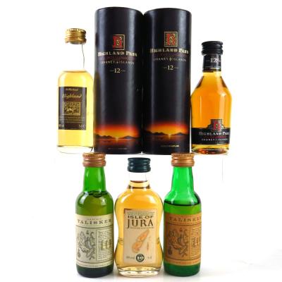 Miscellaneous Island Single Malt Miniatures 5 x 5cl