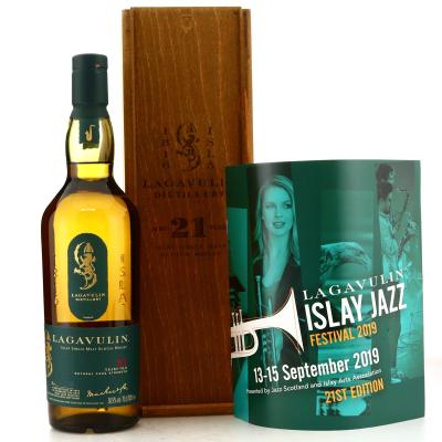 Lagavulin 21 Year Old Cask Strength / Jazz Festival 2019 - Includes Brochure Lagavulin 21 Year Old Cask Strength / Jazz Festival 2019 - Includes Brochure