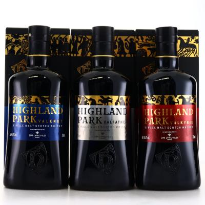 Highland Park Viking Legend collection 3 x 70cl