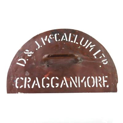 Cragganmore Cask End Stencil