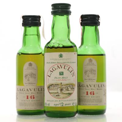 Lagavulin Miniature Selection 3 x 5cl / including 12 Year Old