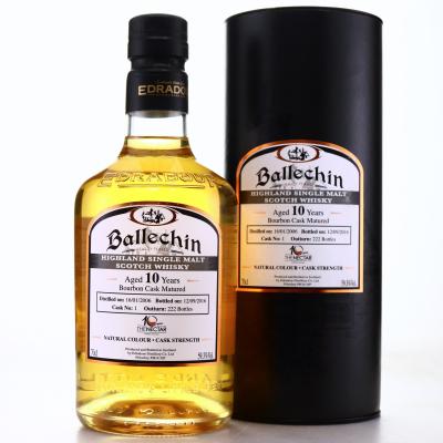 Ballechin 2006 Single Bourbon Cask 10 Year Old  / The Nectar 10th Anniversary