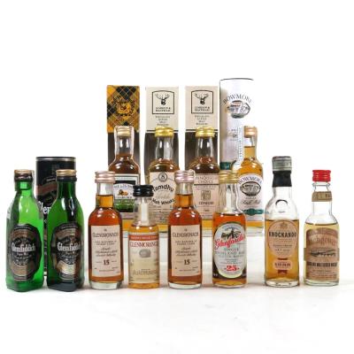 Single Malt Miniature Selection 12 x 5cl / Including Glenfarclas 25 Year Old