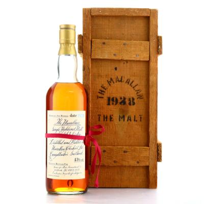 Macallan 1938 Handwritten Label / Werco Import