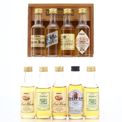 Scotch Malt Whisky Miniatures x 9