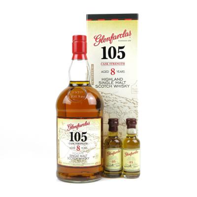 Glenfarclas 105 8 Year Old Batch #2 / Taiwan Exclusive Includes Two Miniatures 