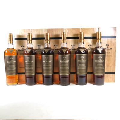 Macallan Edition No 1 / Wooden Presentation Box / 6 x 70cl