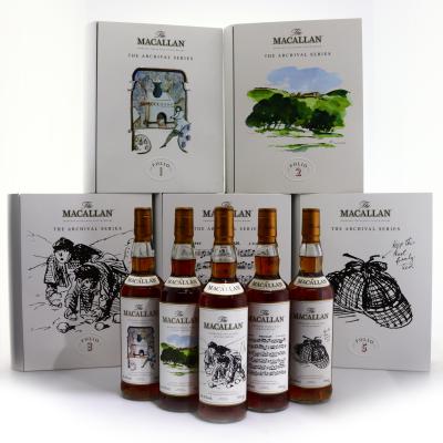 Macallan Archival Series Folio 1-5 Collection 5 x 70cl