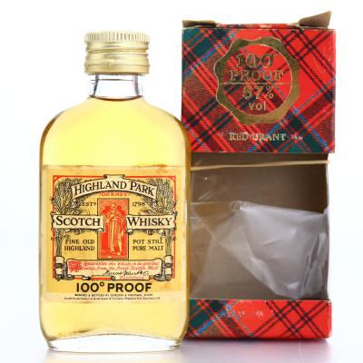 Highland Park Gordon and MacPhail Miniature 100 Proof 1970s / Magnus Label