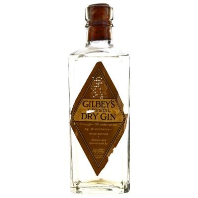 Gilbey's Crystal Dry Gin Half Bottle circa 1930s
