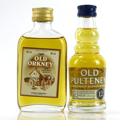 Old Pulteney 12 Year Old & Old Orkney Miniatures 2 x 5cl