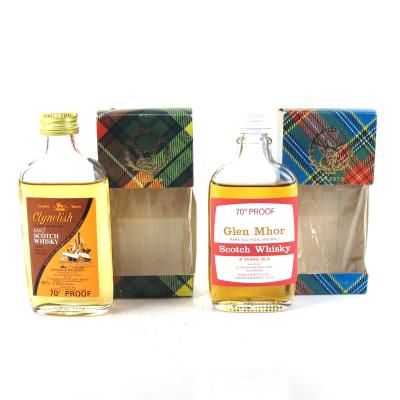 Clynelish 12 Year Old Ainslie and Heilbron and Glen Mhor 8 Year OId 1970s / 2 x 5cl Miniatures