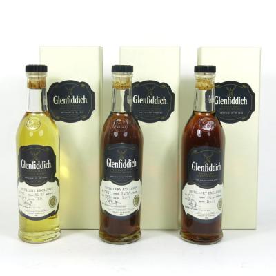 Glenfiddich 1983 / 1993 and 2003 Distillery Exclusive 20cl x 3 Glenfiddich 1983 / 1993 and 2003 Distillery Exclusive 20cl x 3