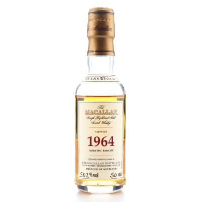 Macallan 1964 Fine and Rare 37 Year Old #3312 Miniature