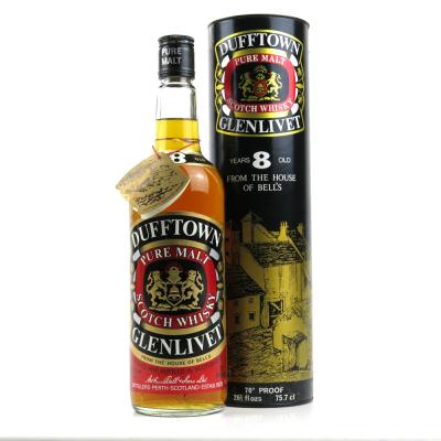 Dufftown Glenlivet 8 Year Old 1970s/80s 75.7cl Dufftown Glenlivet 8 Year Old 1970s/80s 75.7cl