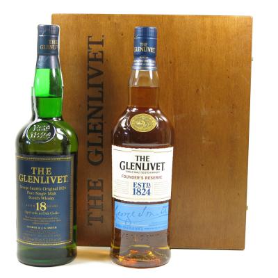 Glenlivet 18 Year Old & Founder's Reserve 2 x 70cl