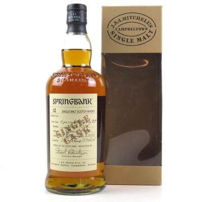 Springbank 1996 Single Cask 12 Year Old / Amontillado Sherry Butt 75cl / US Import