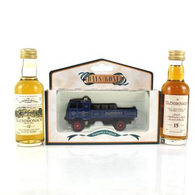 Glendronach 12 and 15 Year Old Miniatures 2 x 5cl and Whisky Van