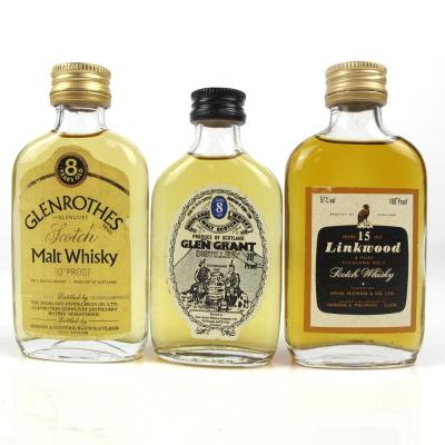 Speyside Single Malt 1970s Miniature Selection 3 x 5cl