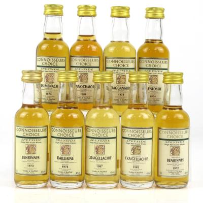 Miscellaneous Speyside Gordon and MacPhail Miniature Selection 9 x 5cl
