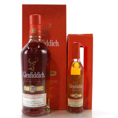 Glenfiddich 21 Year Old Reserva Rum Cask Finish / with 20cl