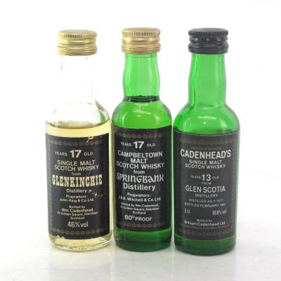 Campbeltown & Lowland Cadenhead's Miniatures x 3