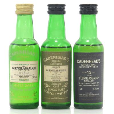 Glenglassaugh 1977 Cadenhead's Miniatures 3 x 5cl