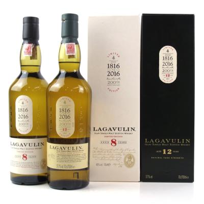 Lagavulin 8 and 12 Year Old 200th Anniversary Edition