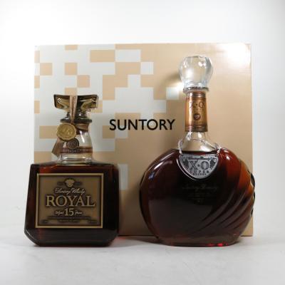 Suntory Royal 15 Year Old and Brandy XO Deluxe Gift Set