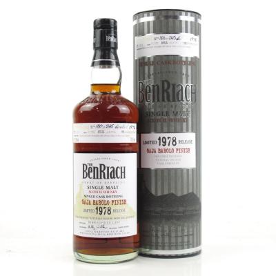 Benriach 1978 Single Cask 31 Year Old Gaja Barolo #4414