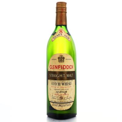 Glenfiddich 8 Year Old Straight Malt 1960s / Duty Free Export