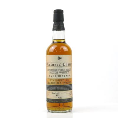Vintners Choice 1992 Speyside Pure Malt 10 Year Old / Madeira Wood Finish