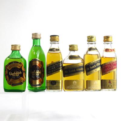 Miscellaneous Whisky Miniatures x 6