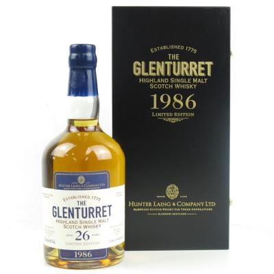 Glenturret 1986 Limited Edition 26 Year Old / Hunter Laing