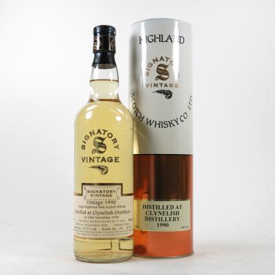 Clynelish 1990 Signatory Vintage 12 Year Old